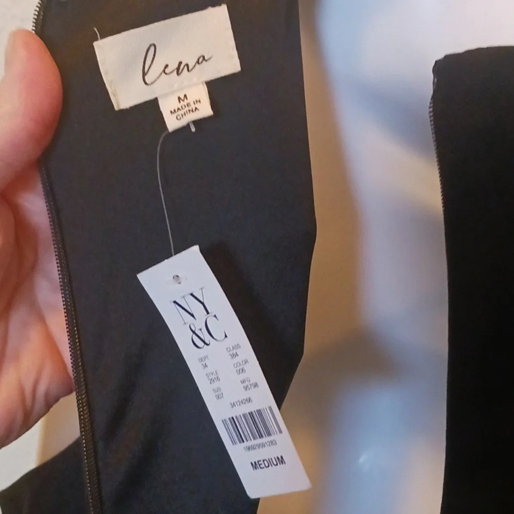 NWT NY&C long black dress Medium - Picture 5 of 7